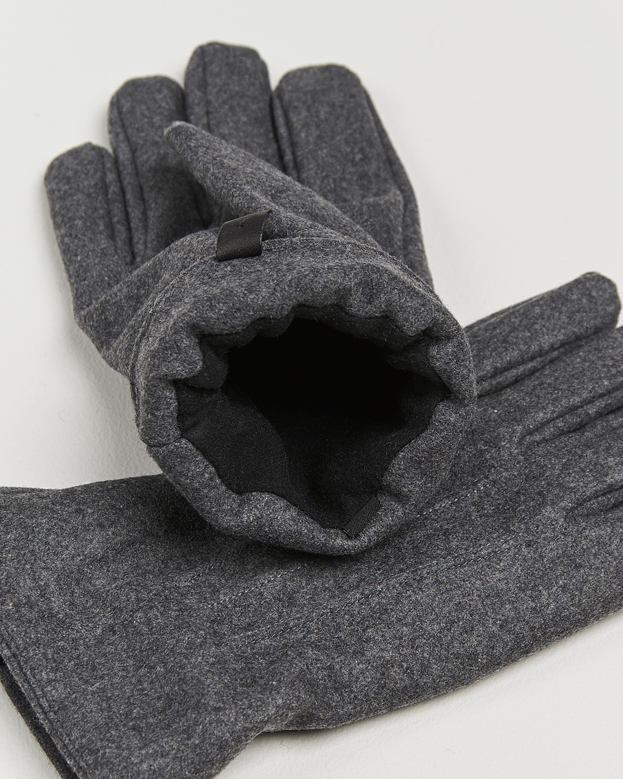 Herre | Handsker | Amanda Christensen | Lined Wool Gloves Grey Melange