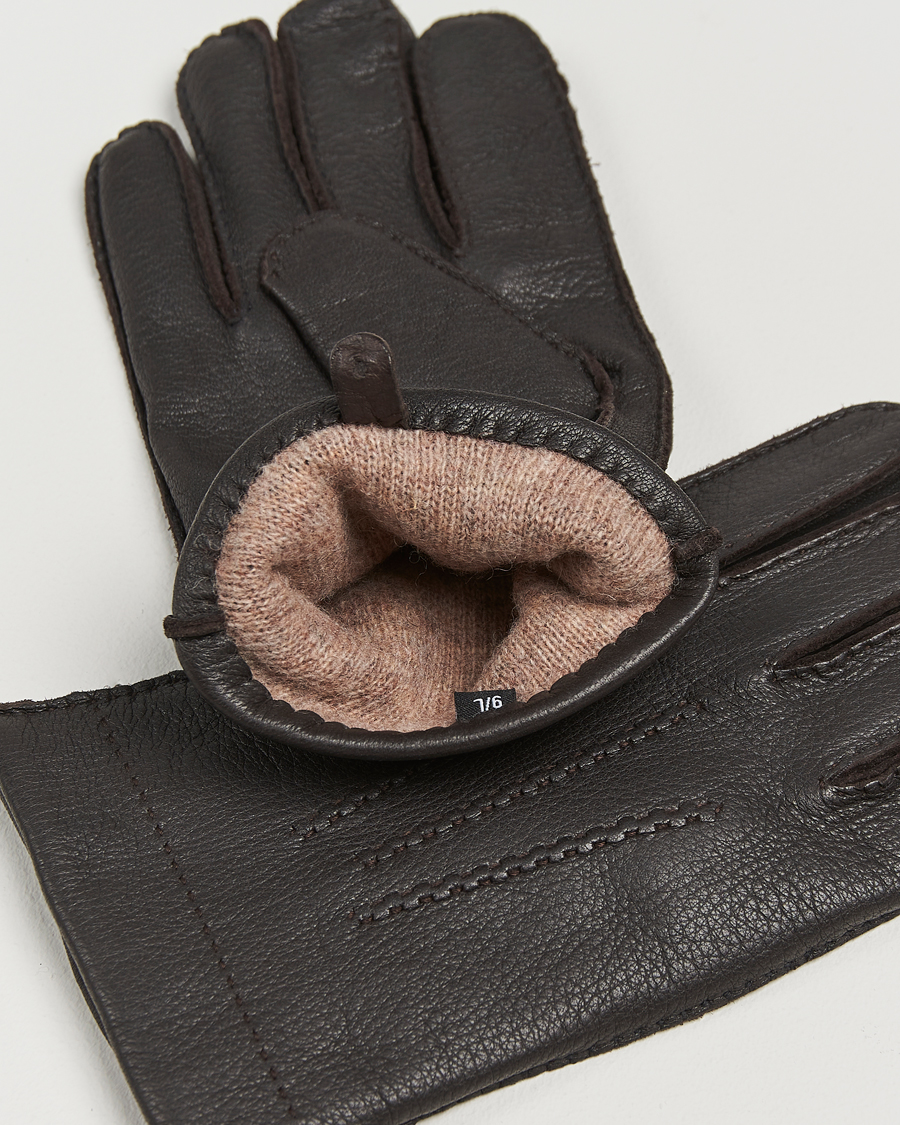 Herre |  | Amanda Christensen | Lined Deerskin Gloves Brown