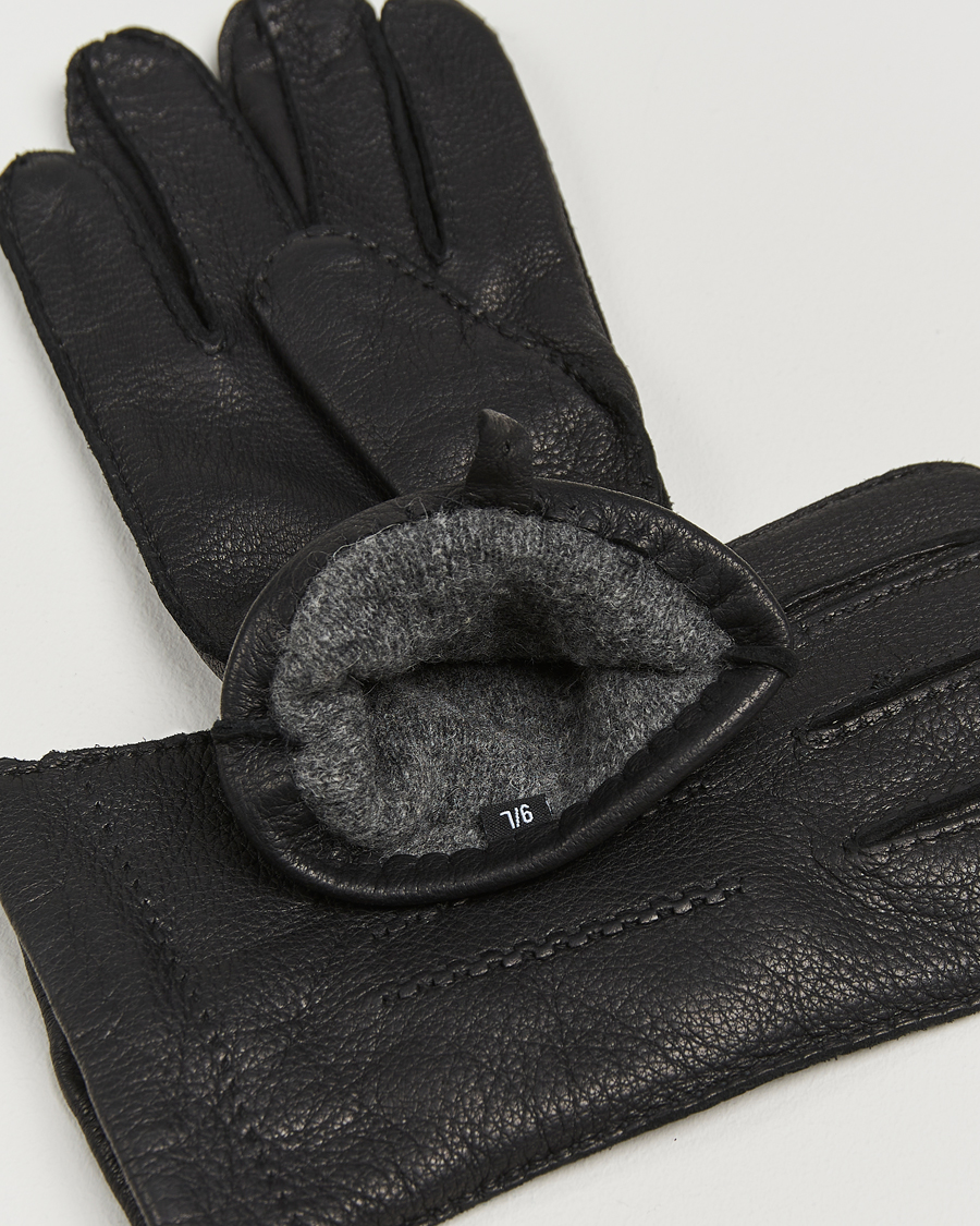 Herre | Handsker | Amanda Christensen | Lined Deerskin Gloves Black