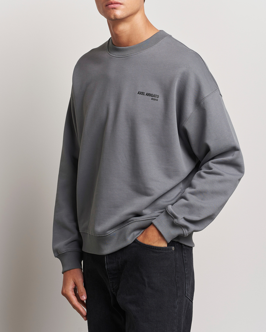 Herre | Grå sweatshirts | Axel Arigato | Spade Sweatshirt Washed Steel