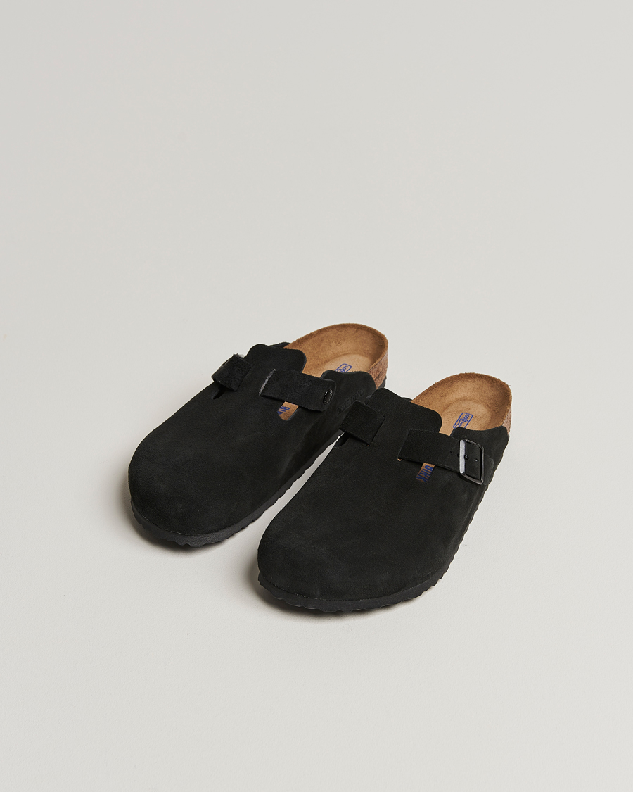 Herre |  | BIRKENSTOCK | Boston Soft Footbed Black Suede