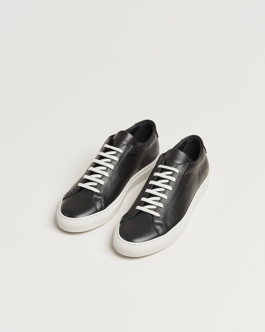 Herre | Sko | Common Projects | Original Achilles Pebbled Leather Sneaker Black