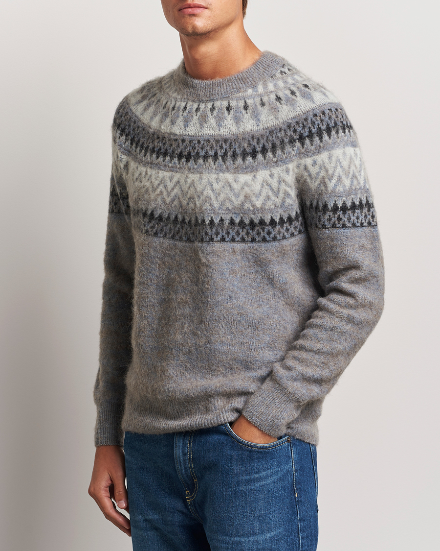 Herre |  | Altea | Wool/Cashmere Norwegian Sweater Grey