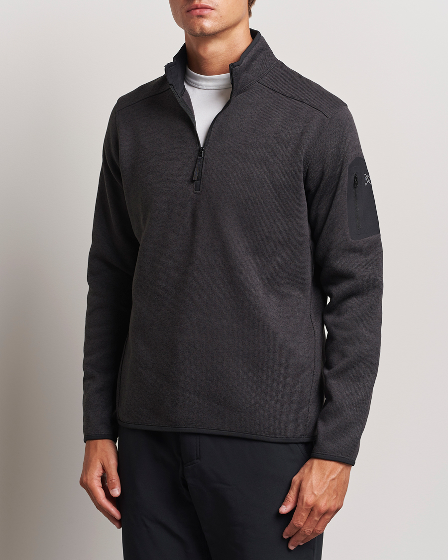 Herre | Fleecetrøjer | Arc\'teryx | Covert Half Zip  Black Heather