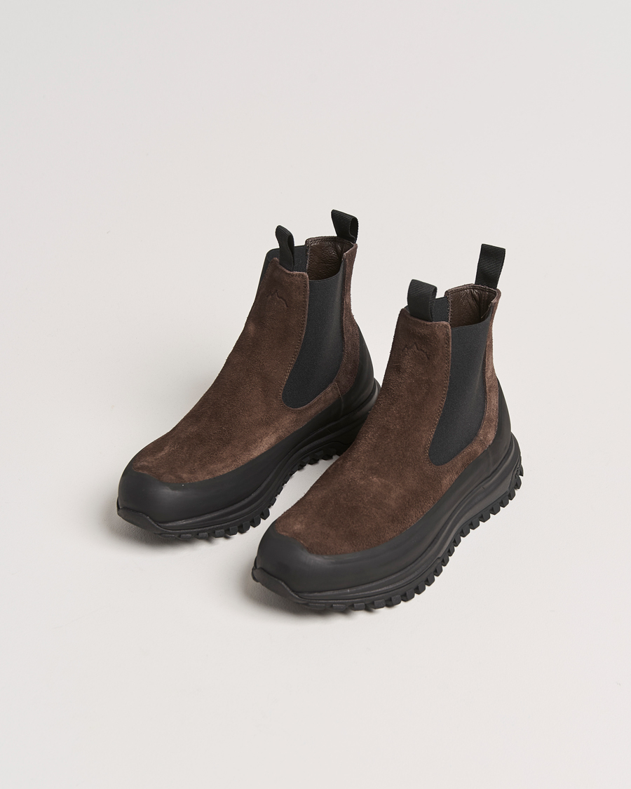 Herre |  | Diemme | Ramon Vibram Sole Chelsea Boot Dark Brown Suede