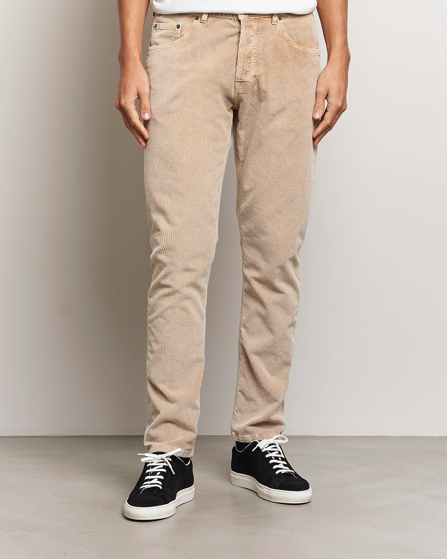 Herre |  | Dondup | Icon Corduroy Trousers Light Beige