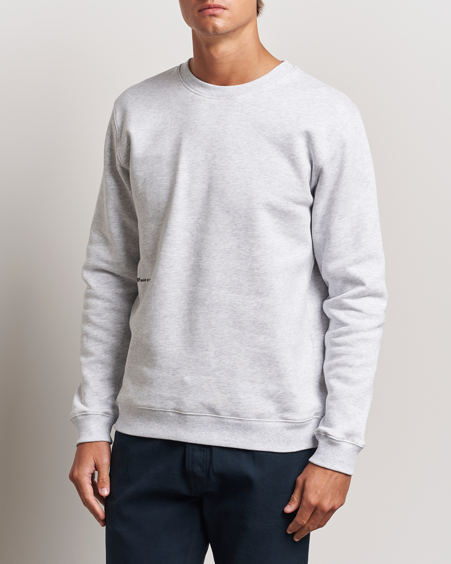 Herre |  | Dondup | Logo Crew Neck Sweatshirt Grey Melange