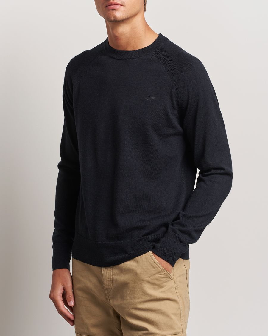 Herre |  | Dockers | Washable Merino Crewneck Black