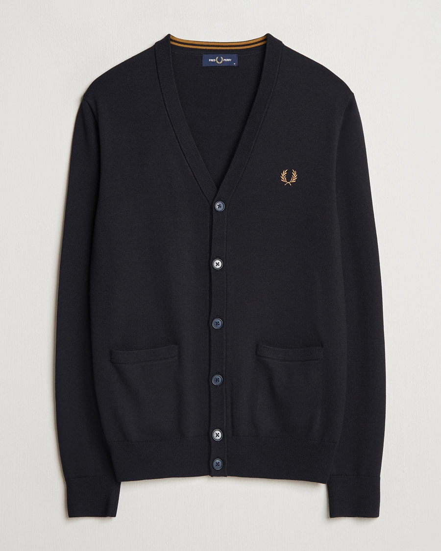 Herre | Trøjer | Fred Perry | Classic Cardigan Navy