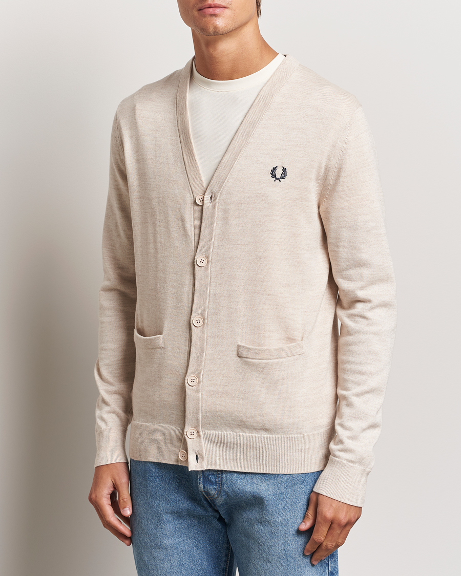 Herre |  | Fred Perry | Knitted Cardigan Porriged Marl