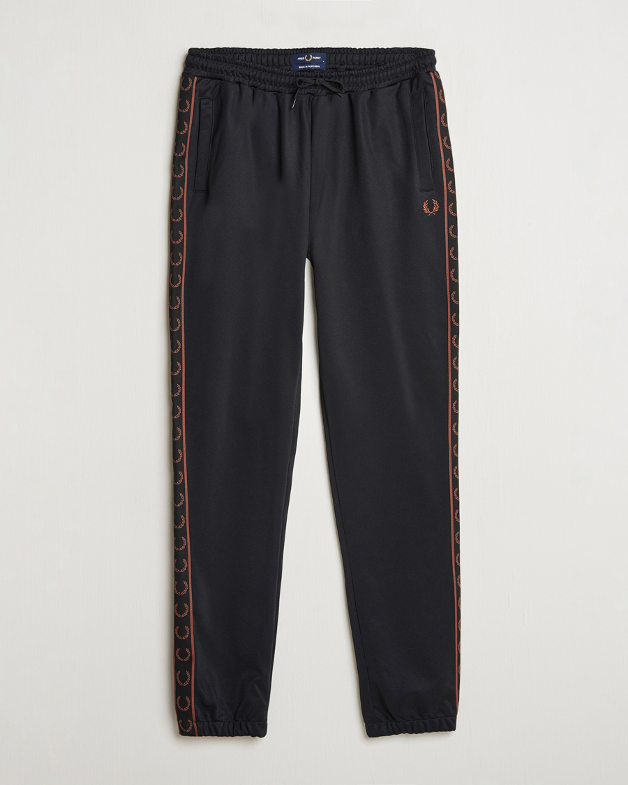 Fred Perry Taped Track Pants Black CareOfCarl