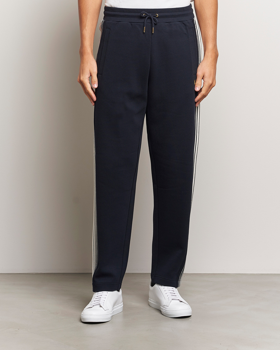 Herre |  | Fred Perry | Ombre Striped Track Pants Navy