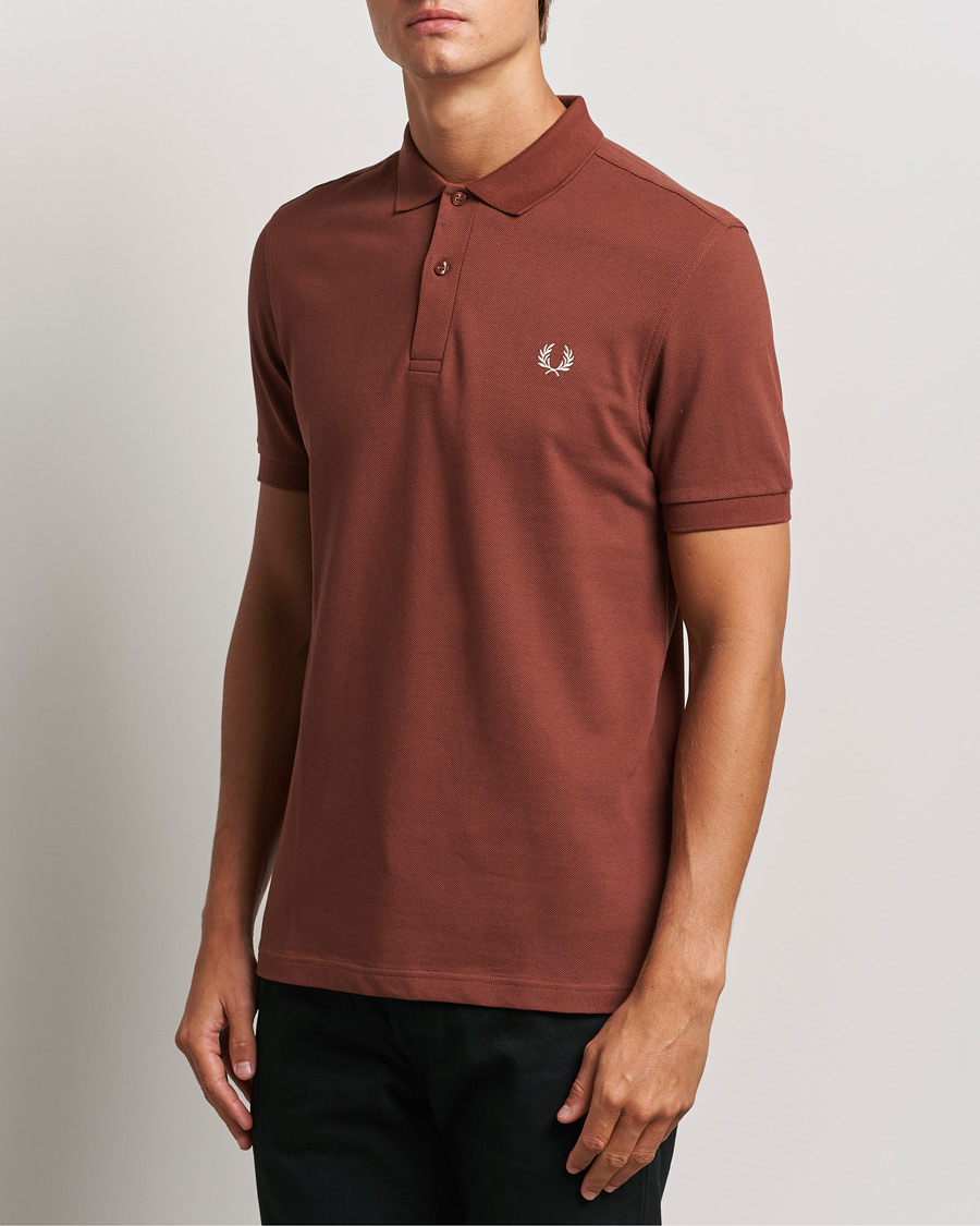 Herre |  | Fred Perry | Plain Polo Shirt Whiskey Brown