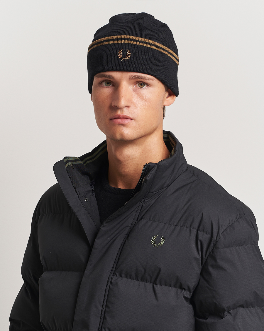 Herre |  | Fred Perry | Twin Tipped Merino Beanie Black