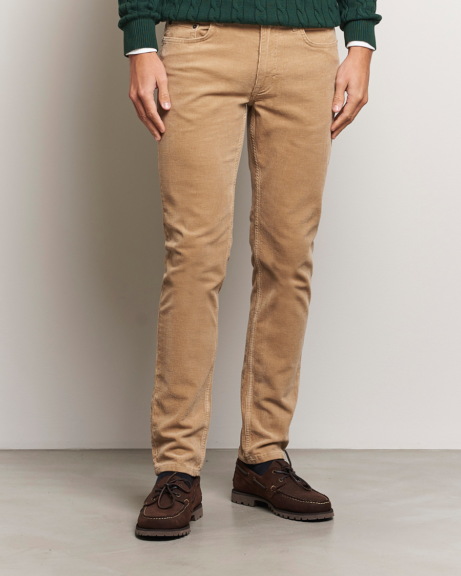 Herre |  | GANT | Cord 5-Pocket Jeans Dark Khaki