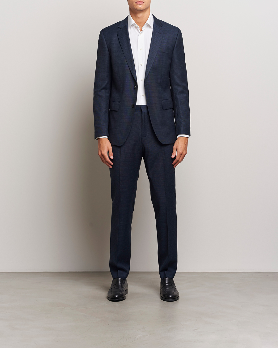 Herre |  | BOSS BLACK | Huge Wool Suit Open Blue