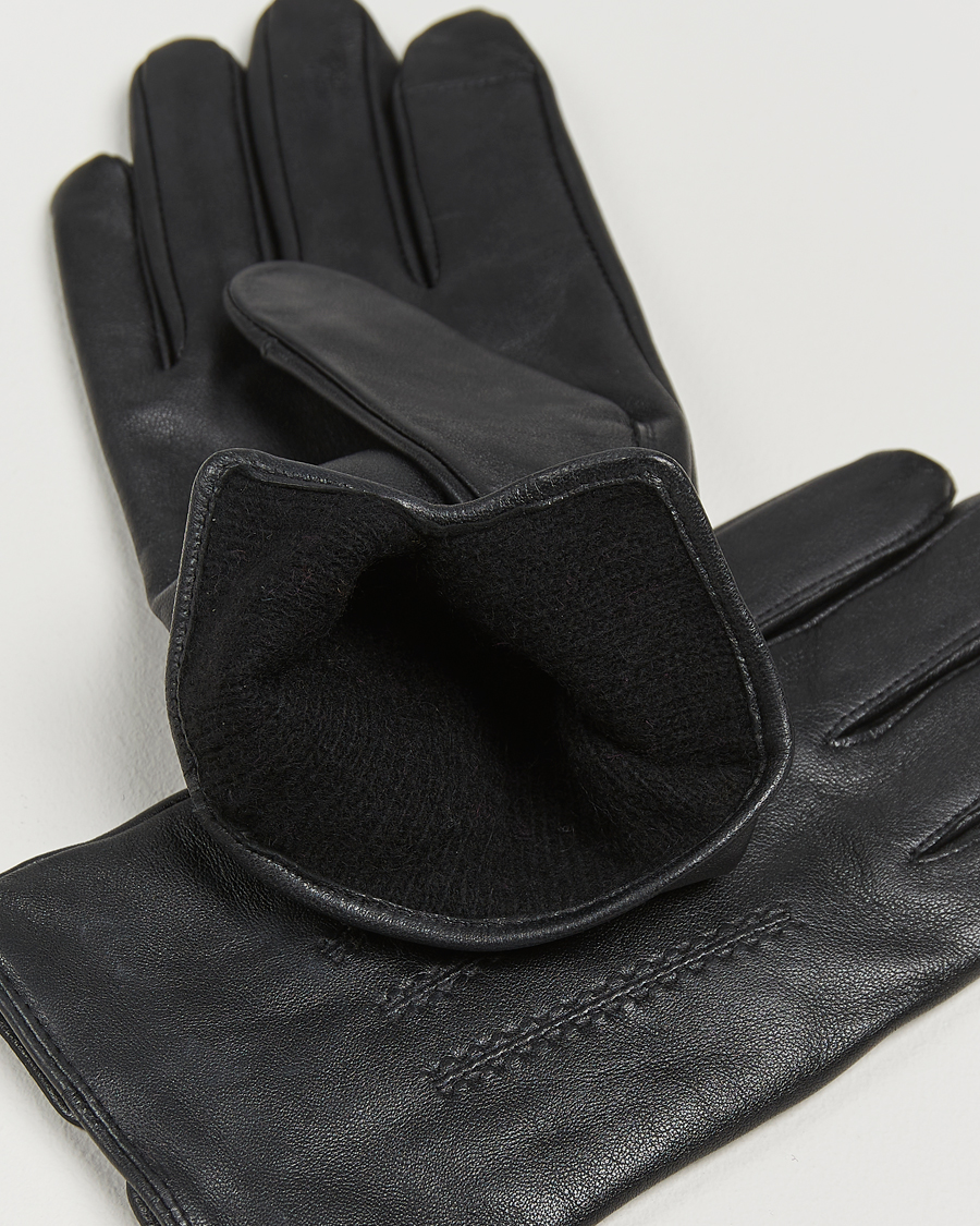 Herre |  | BOSS BLACK | Hainz Leather Gloves Black