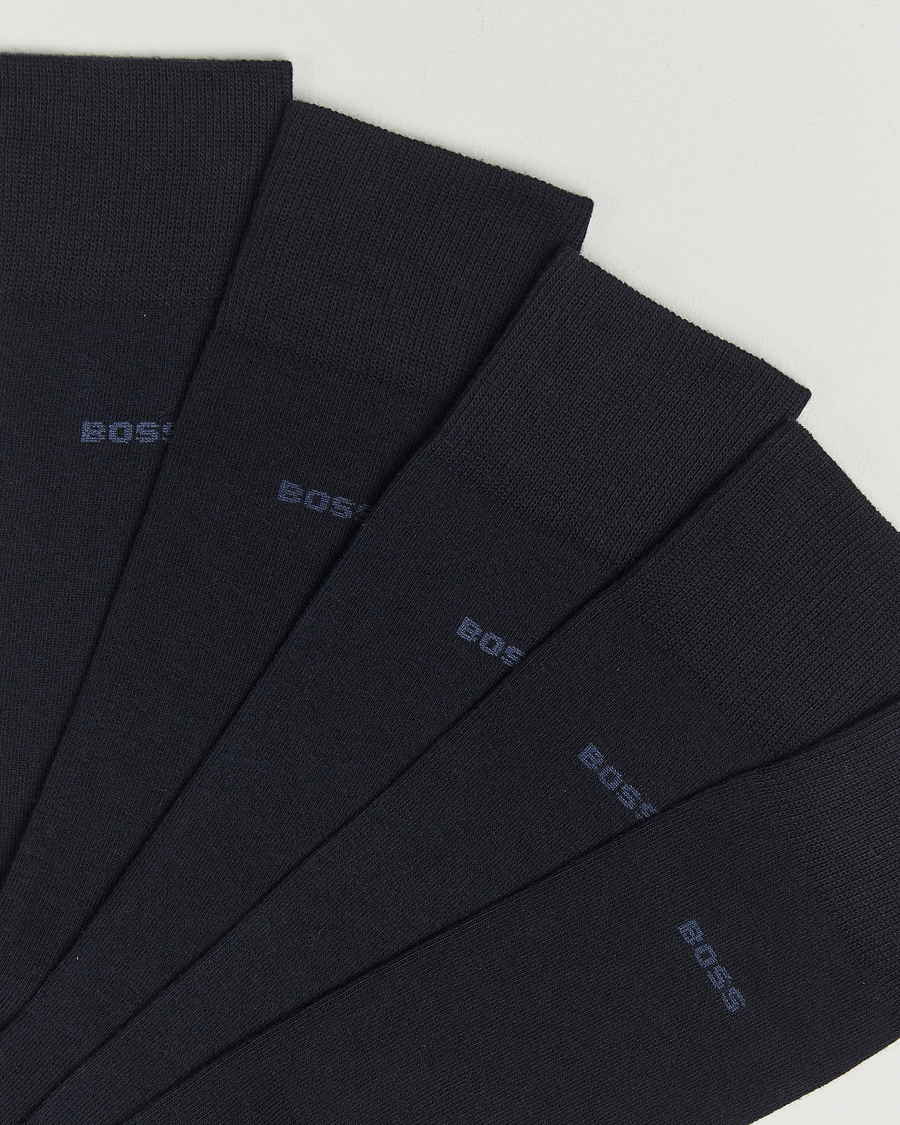 Herre |  | BOSS BLACK | 5-Pack RS Uni Socks Dark Blue