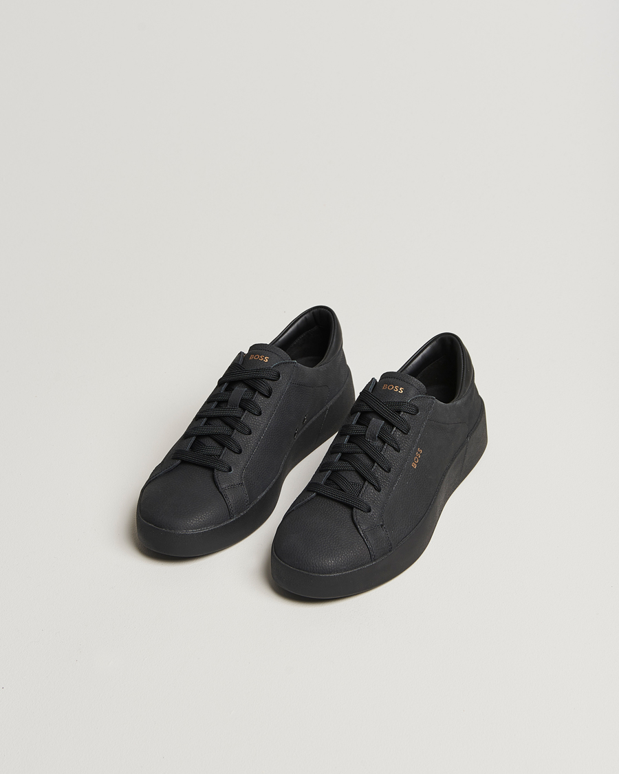 Herre |  | BOSS BLACK | Belwar Leather Sneaker Black