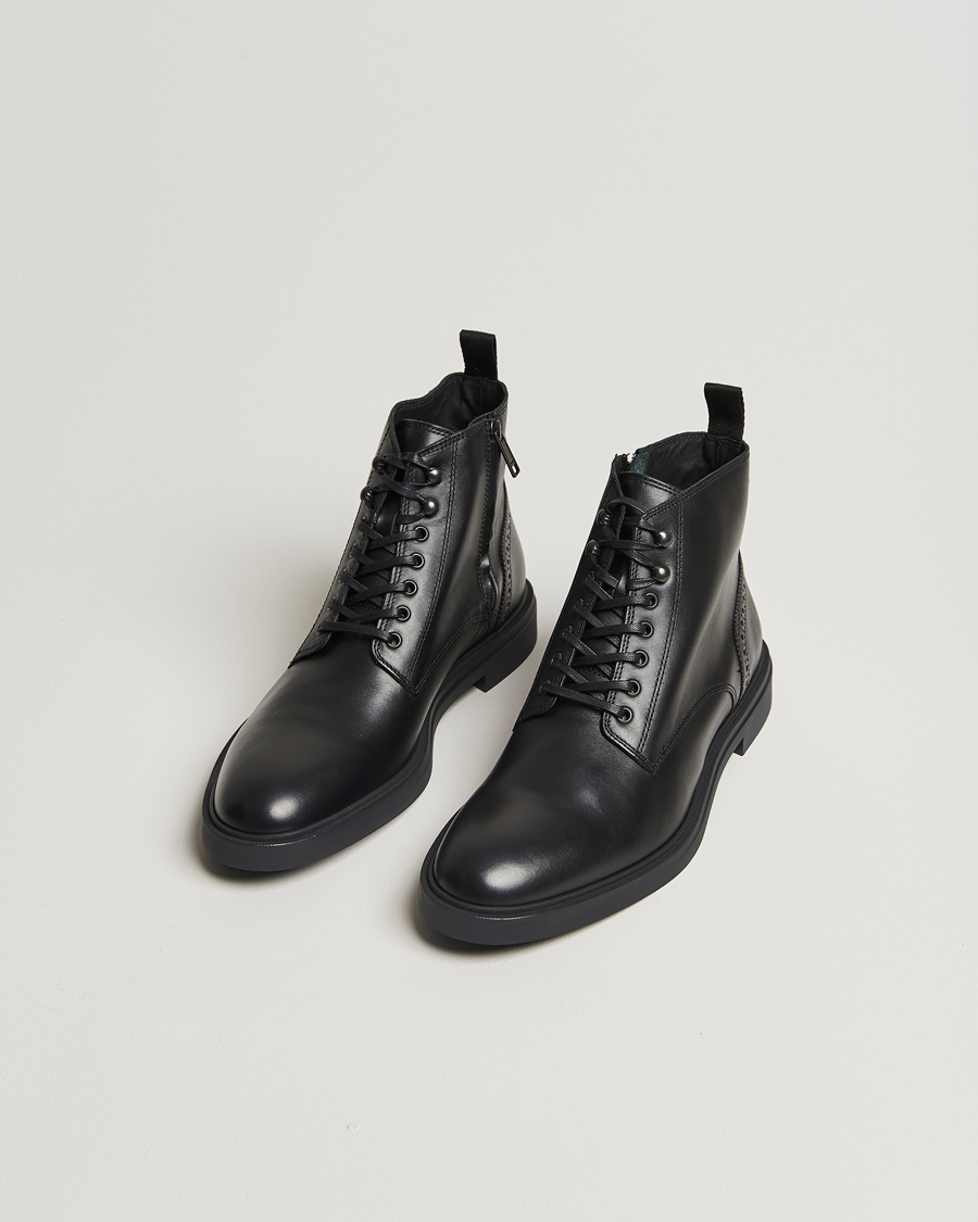 Herre | Vintersko | BOSS BLACK | Calev Leather Boot Black