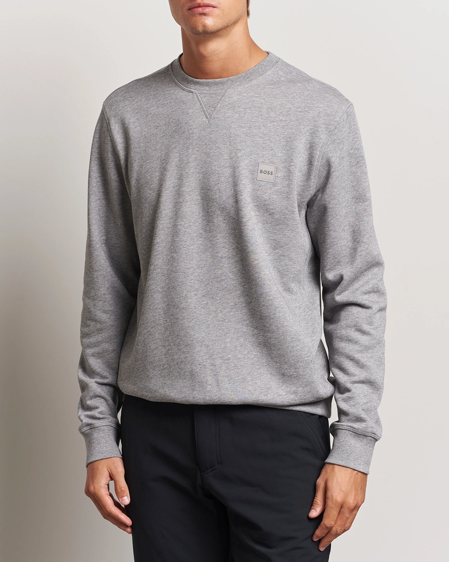 Herre | Grå sweatshirts | BOSS ORANGE | Westart Logo Sweatshirt Light Grey