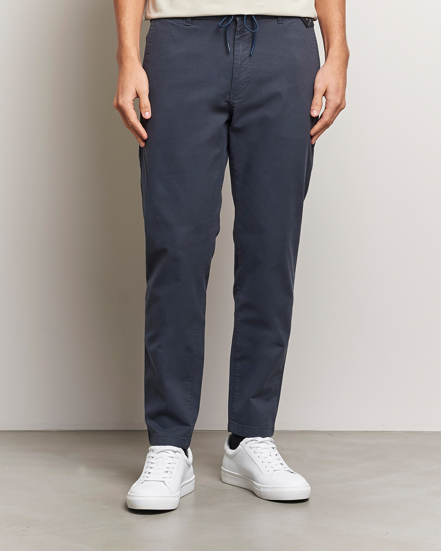 Herre |  | BOSS ORANGE | Tapered Drawstring Trousers Dark Blue