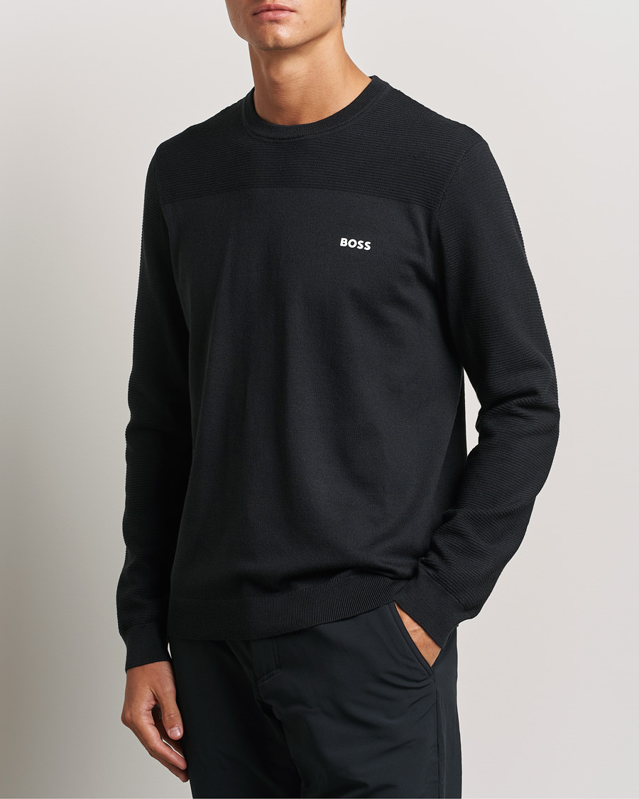 Herre | Strikkede trøjer | BOSS GREEN | Momentum Knitted Crew Neck Dark Blue