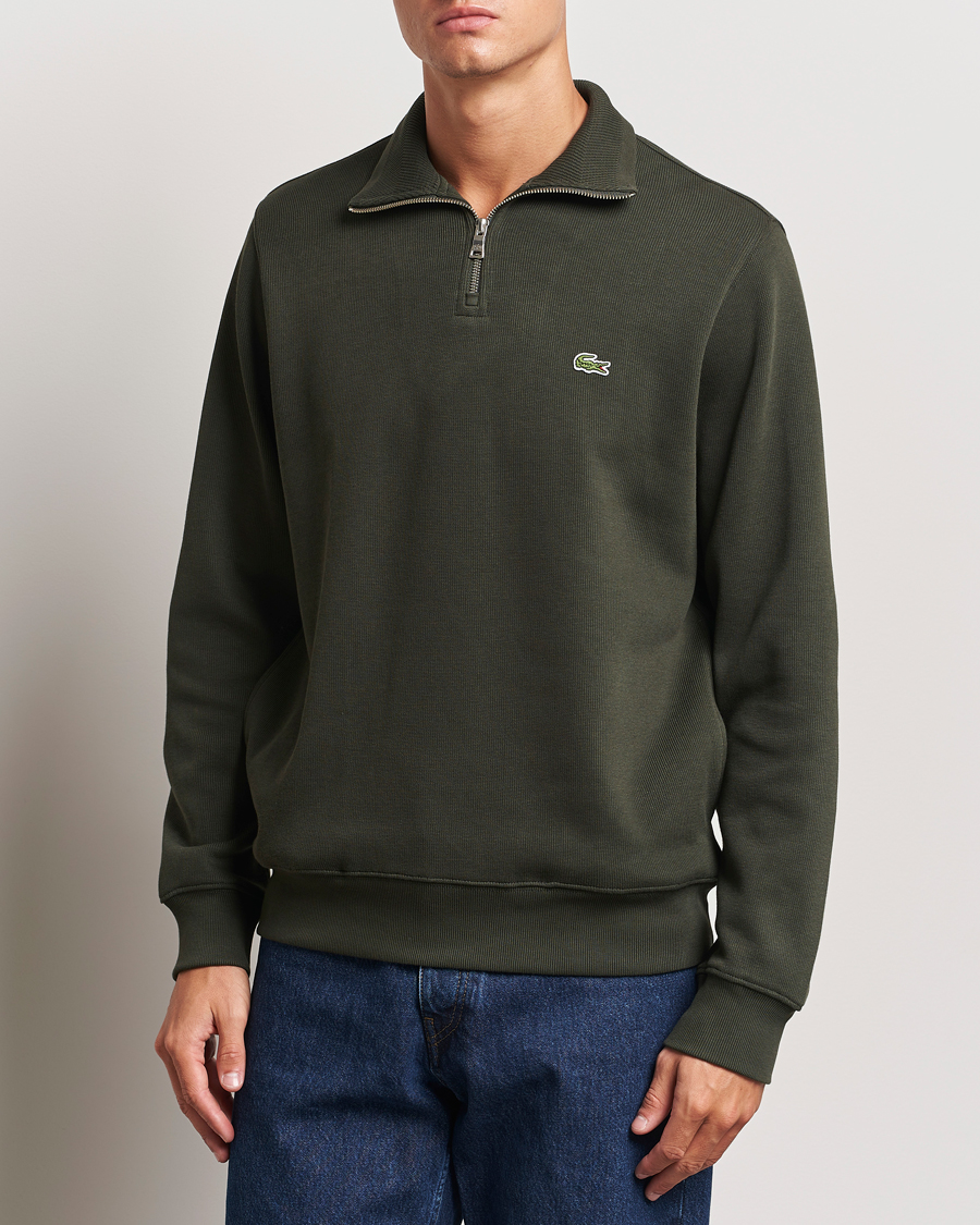 Herre |  | Lacoste | Rib Interlock Half Zip Sapwood