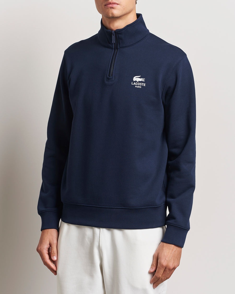 Herre |  | Lacoste | Paris Half Zip Sweatshirt Navy