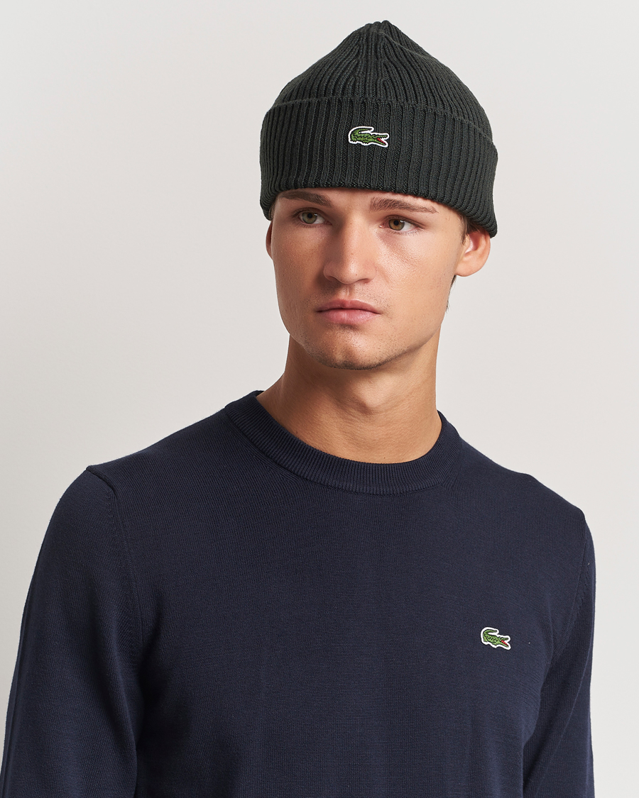 Herre |  | Lacoste | Wool Knitted Beanie Sapwood