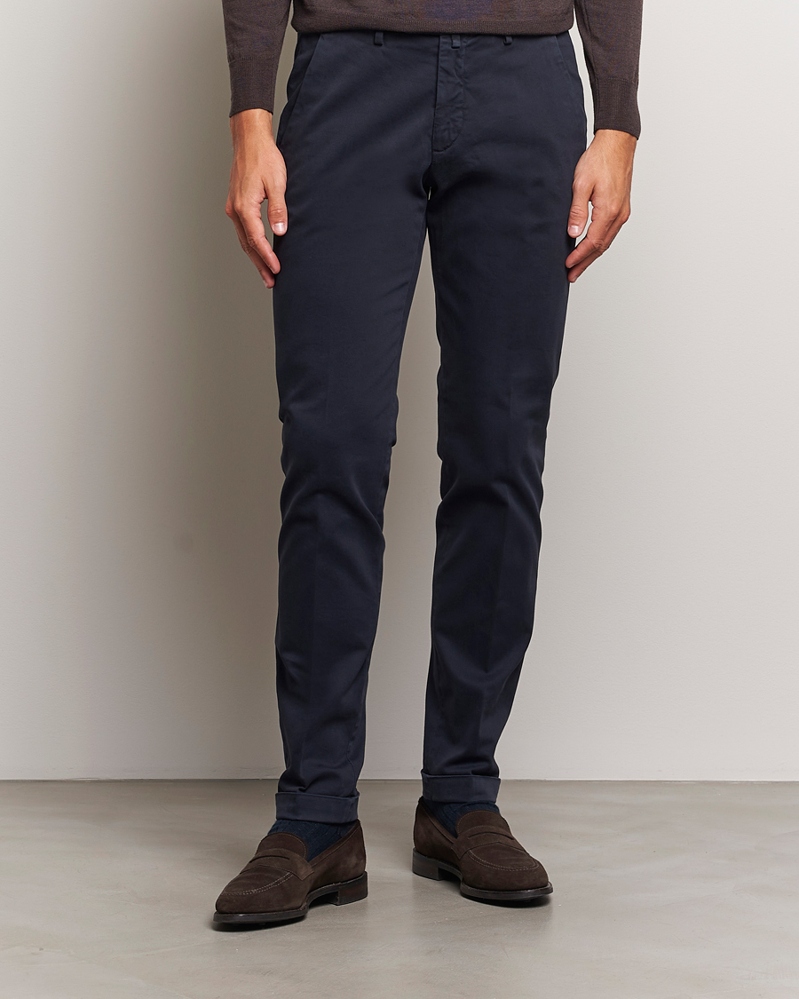 Herre | Jakke og buks | Briglia 1949 | Slim Fit Cotton Stretch Chino Navy