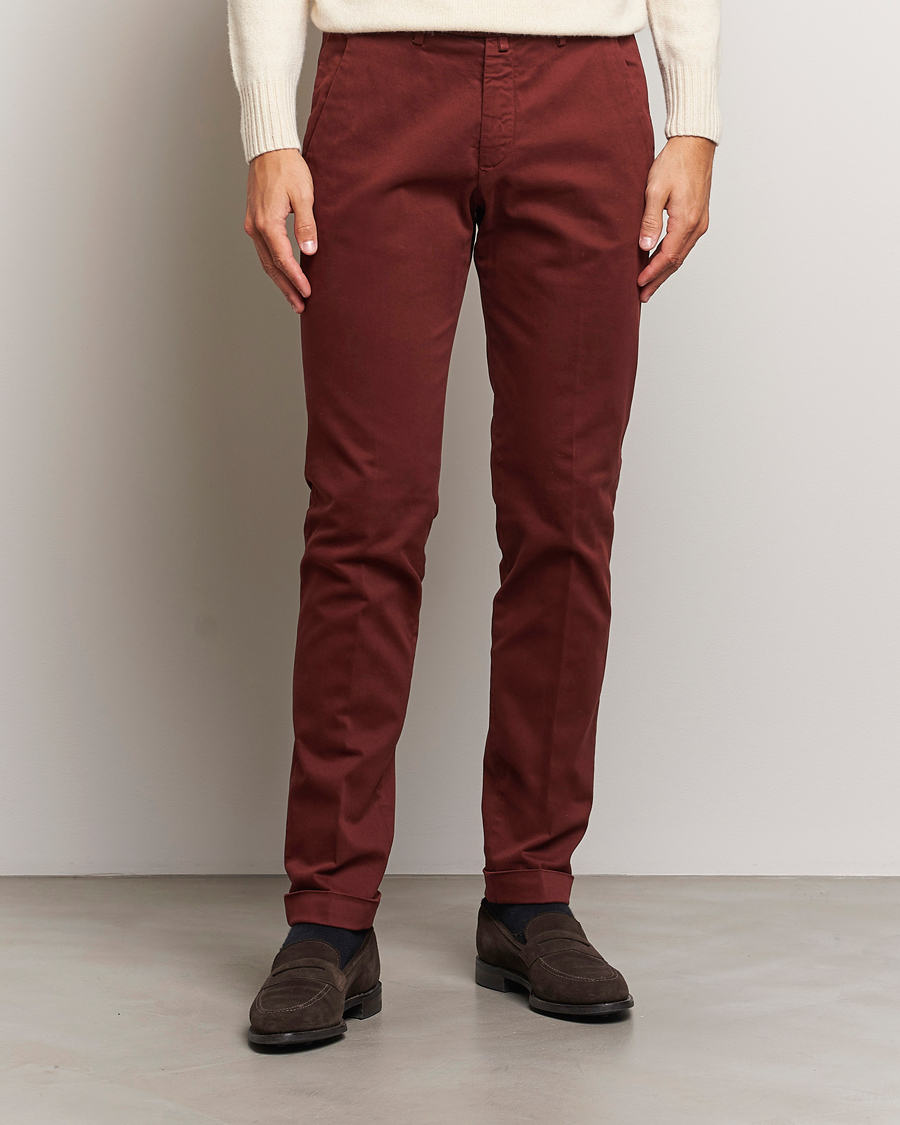 Herre |  | Briglia 1949 | Slim Fit Cotton Stretch Chino Wine