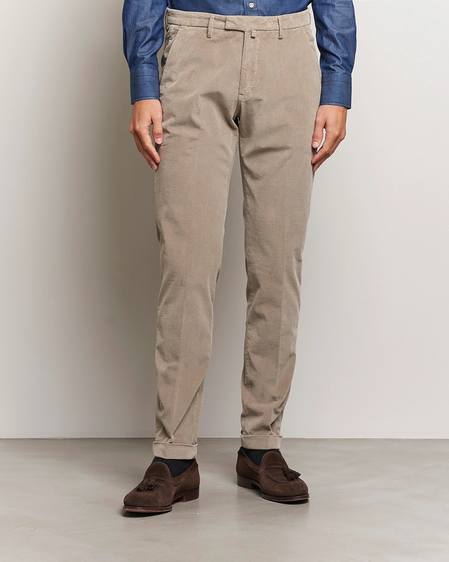 Herre |  | Briglia 1949 | Slim Fit Corduroy Trousers Beige