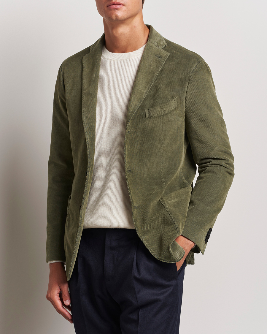 Herre | Blazere & jakker | Boglioli | K Jacket Corduroy Blazer Dark Green