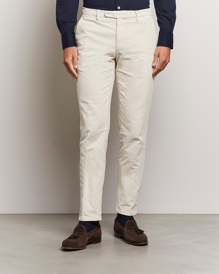 Herre |  | Boglioli | Corduroy Trousers Off White