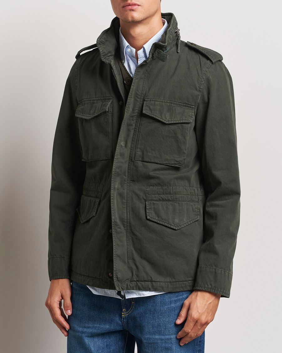 Herre |  | Aspesi | Lined Cotton Field Jacket Military