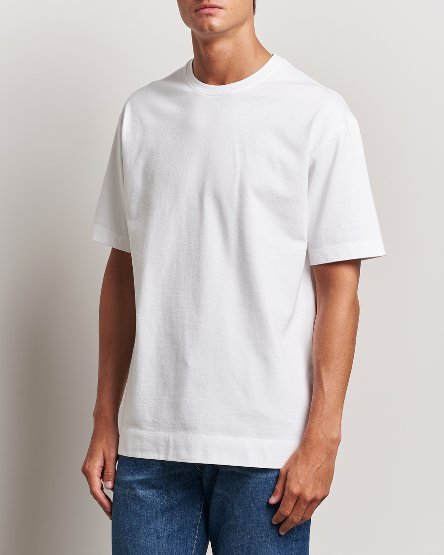 Herre |  | Massimo Alba | Nevis Cotton T-Shirt White