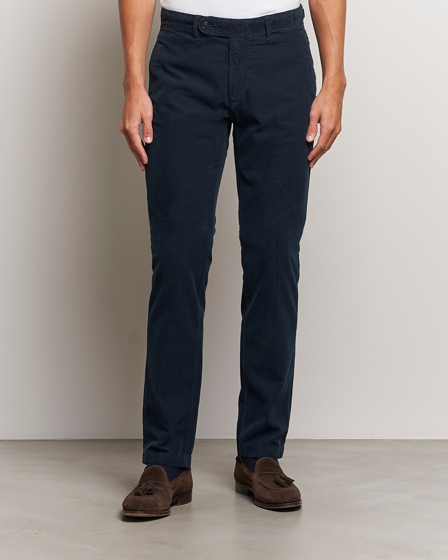 Herre | Fløjlsbukser | Massimo Alba | Baby Corduroy Trousers Navy