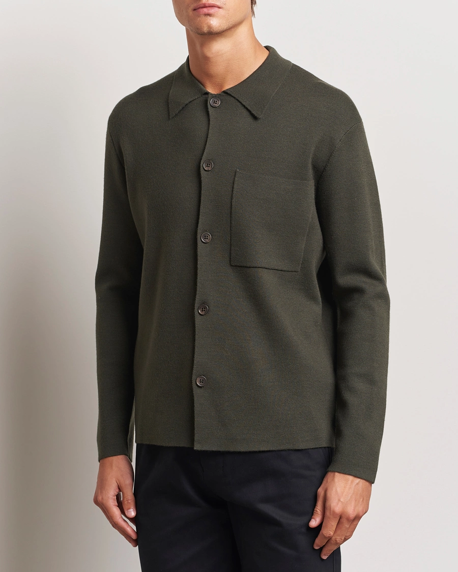 Herre |  | NN07 | Jonas Cotton/Modal Cardigan Dark Army