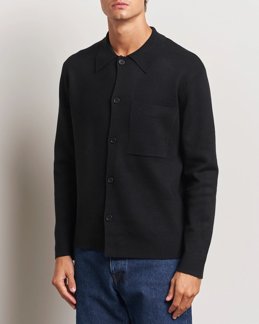 Herre | Trøjer | NN07 | Jonas Cotton/Modal Cardigan Black