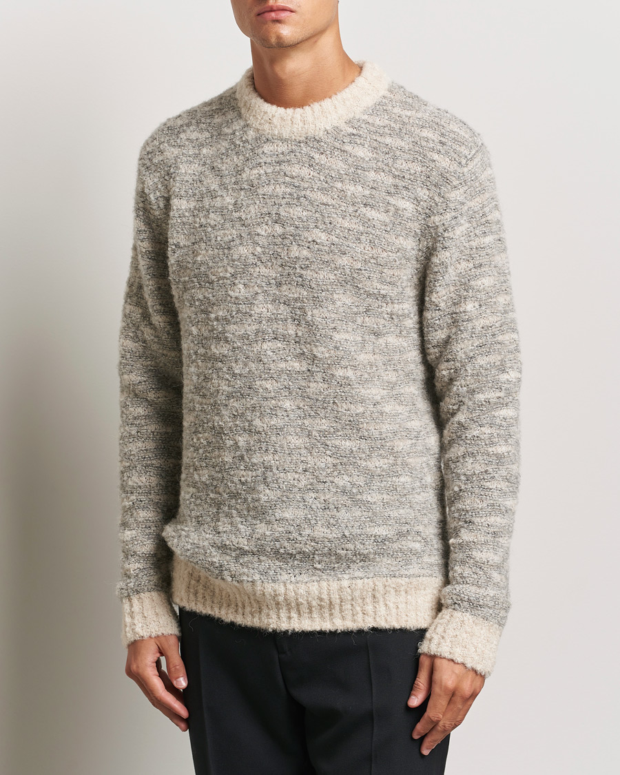 Herre |  | NN07 | Zackharias Knitted Crew Neck Grey Melange