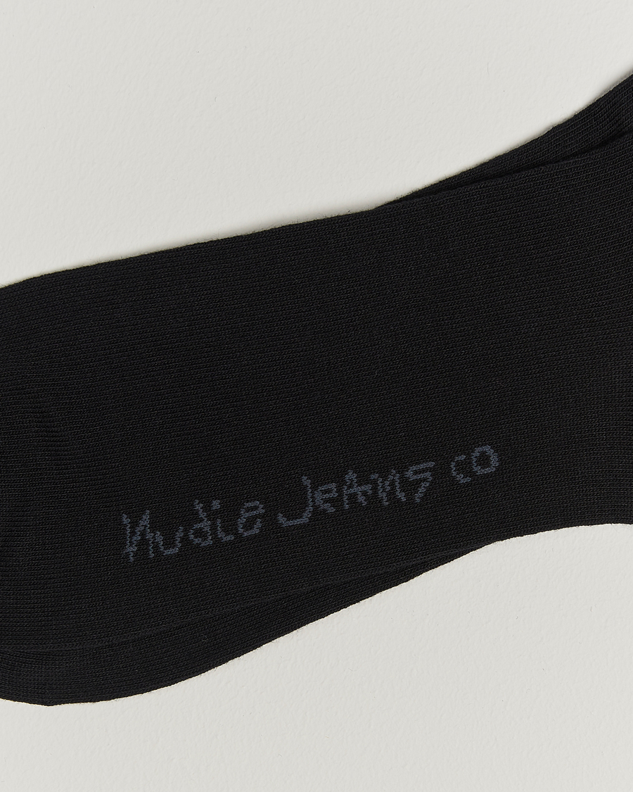 Herre | Strømper | Nudie Jeans | Amundsson Tennis Socks Black/White