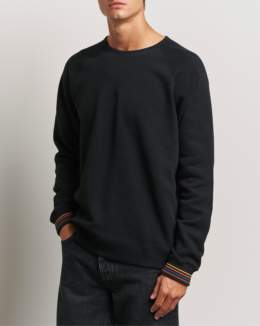 Herre |  | Paul Smith | Artist Rib Crew Neck Sweatshirt Black