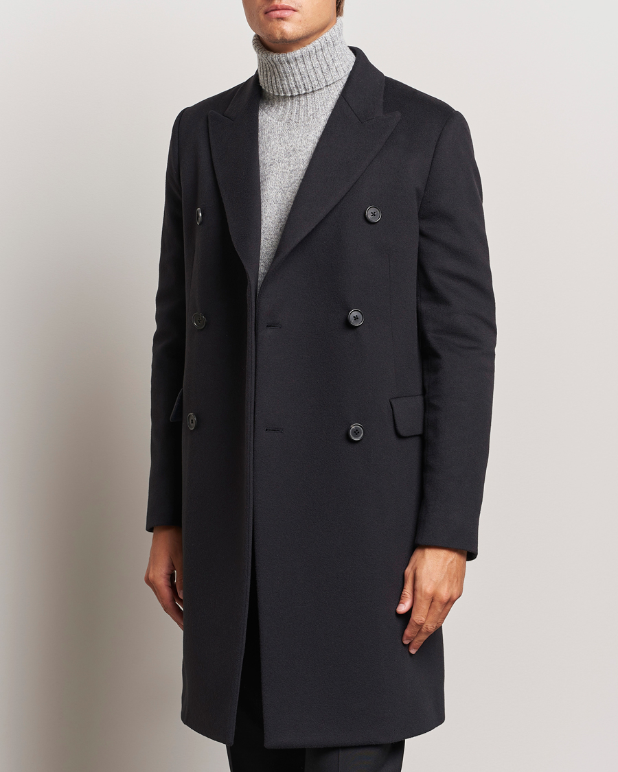 Herre |  | Paul Smith | Wool/Cashmere Double Breasted Coat Black