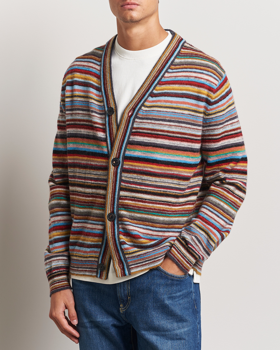 Herre |  | Paul Smith | Striped Wool Cardigan Multi