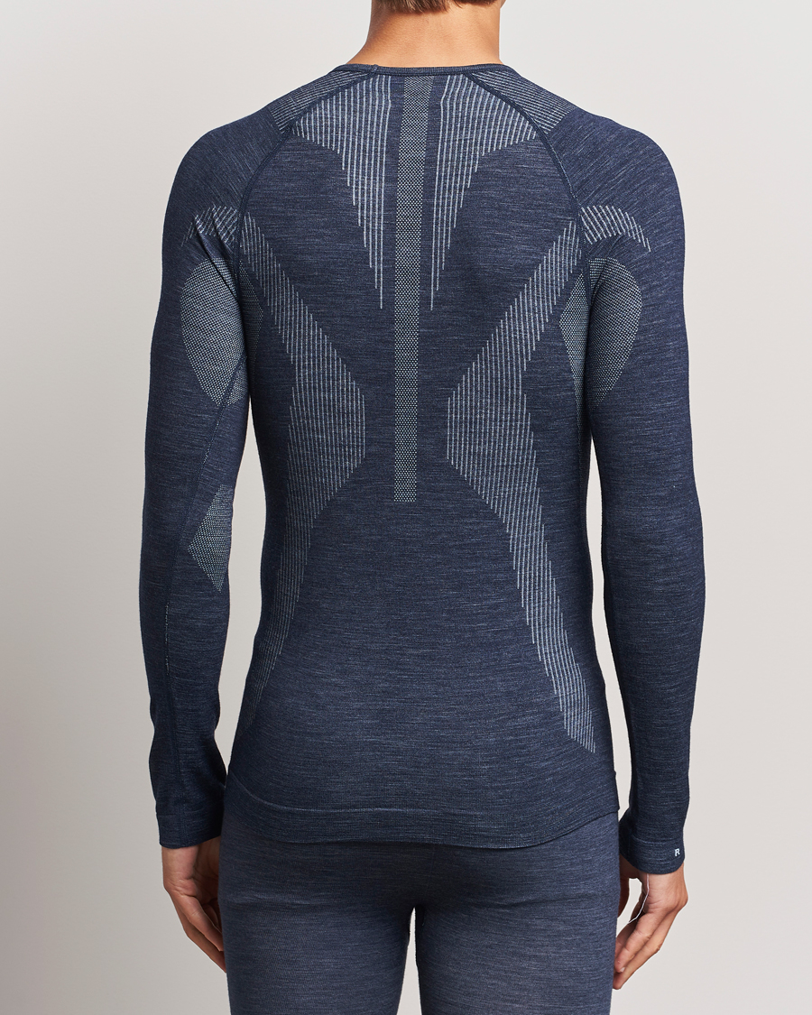 Herre | Langærmede t-shirts | Falke Sport | Long Sleeve Wool Tech Shirt Space Blue