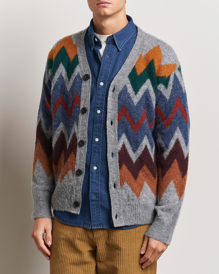 Herre |  | Howlin\' | Brushed Wool Cardigan Med Grey