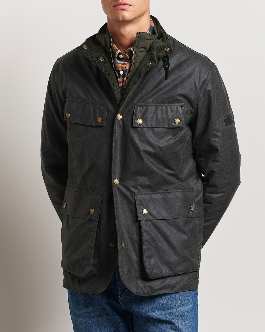 Herre |  | Barbour International | Wellstone Wax Jacket Sage