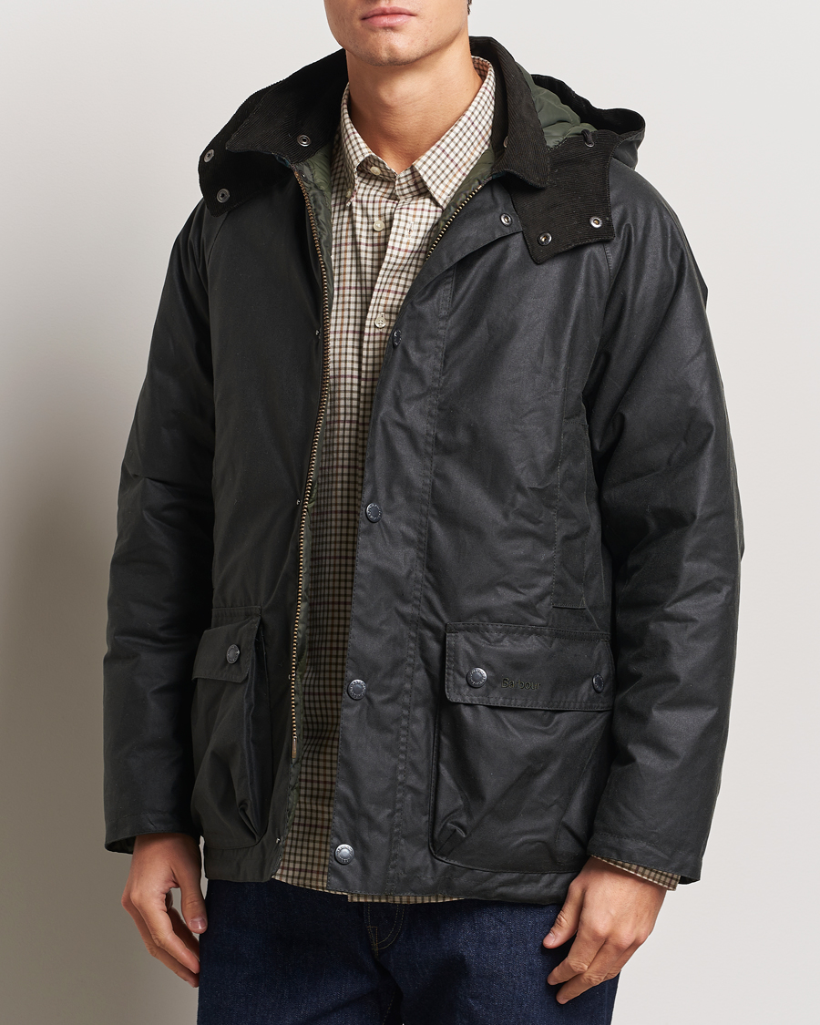 Herre |  | Barbour Lifestyle | Modern Beaufort Padded Wax Jacket Sage