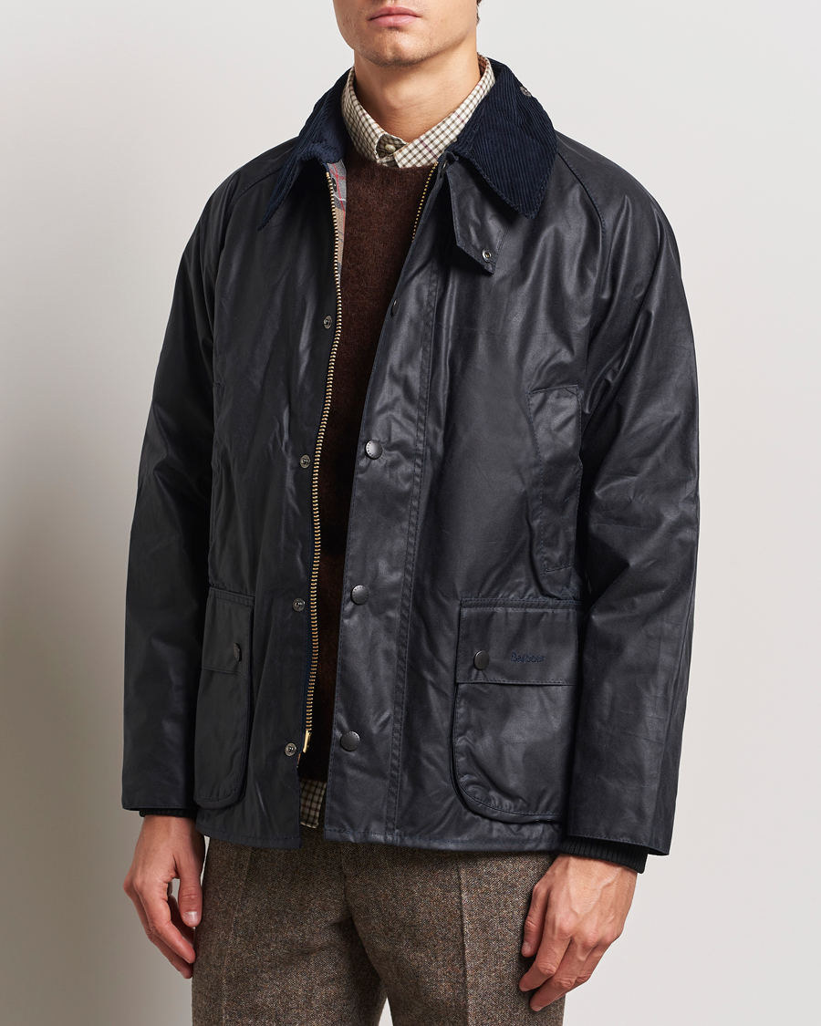 Barbour bristol wax jacket navy best sale